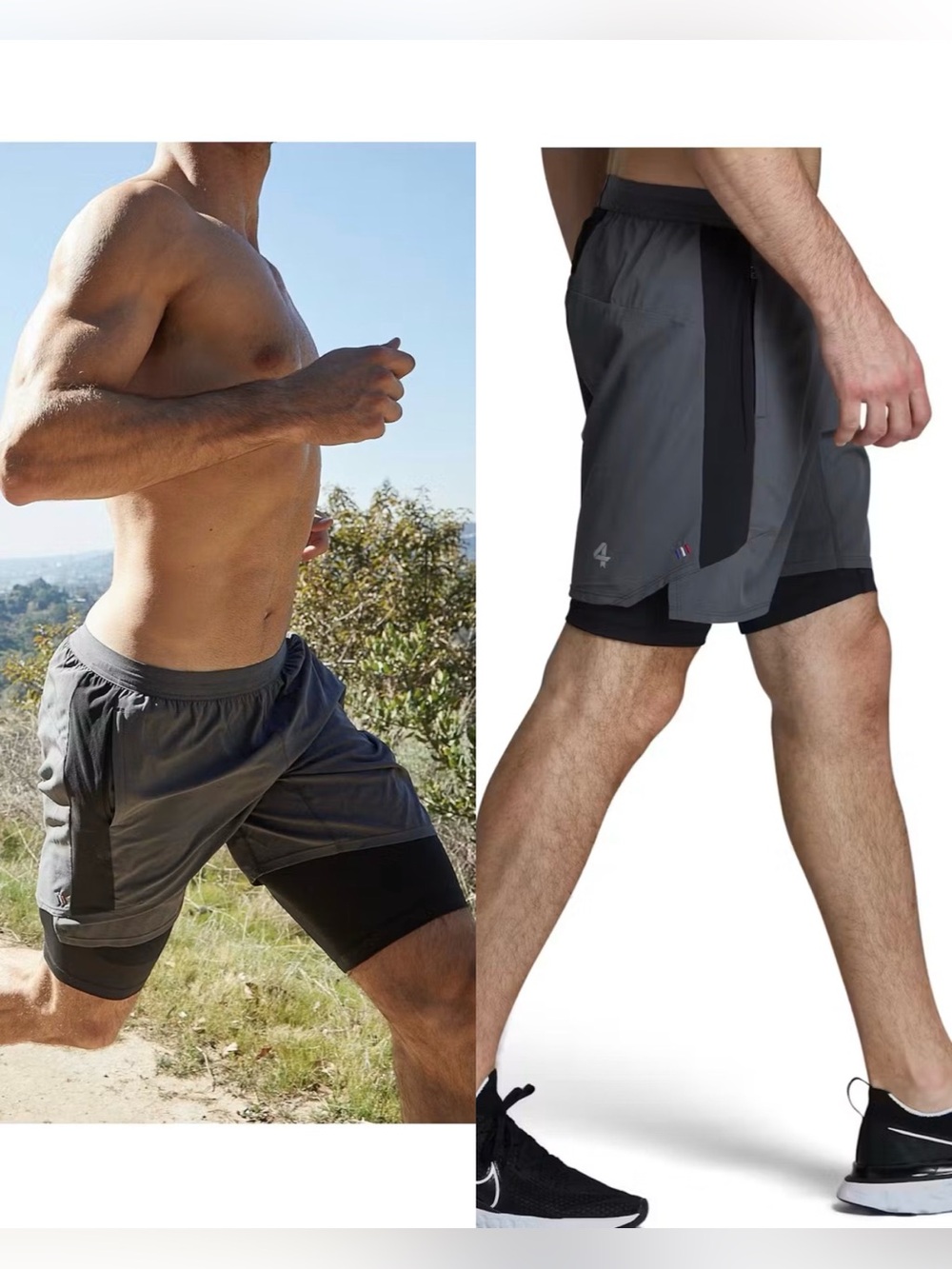 Fourlaps The Command Short Men’s Running Workout Athletic , size Large